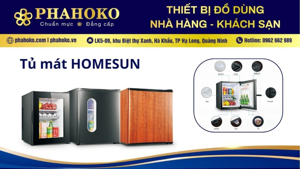 tủ lạnh mini khách sạn tiết kiệm điện, vận hành êm ái, không gây tiếng ồn